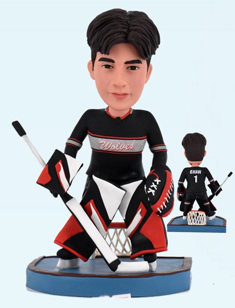 Custom Bobbleheads Hockey Goalie